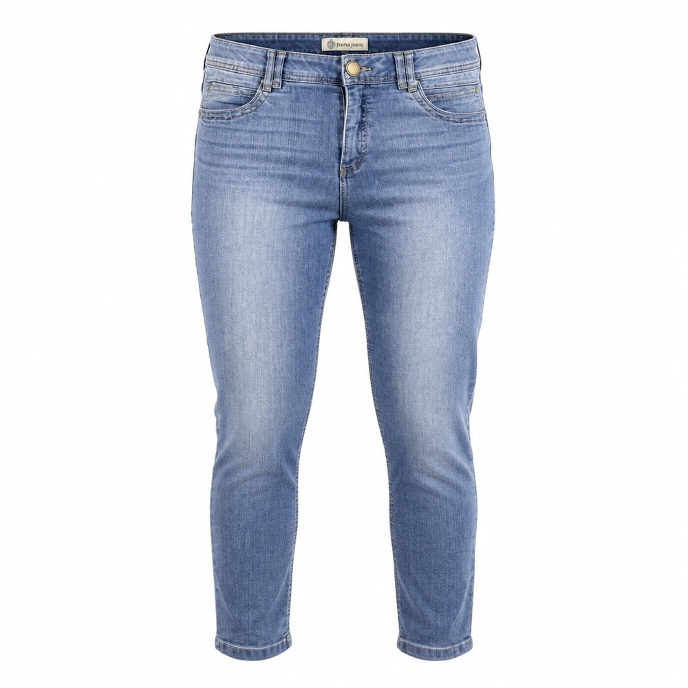 Democracy Ab-solution Ankle Jeans 14 Blue Tapered Light Wash Denim Tummy Slim